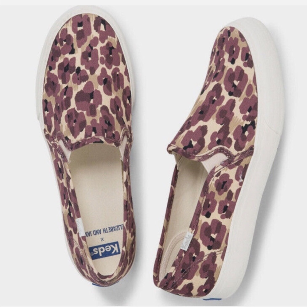 Keds Slip-on Women's Elizabeth & James Double Decker Canvas Shoes Pink Spots